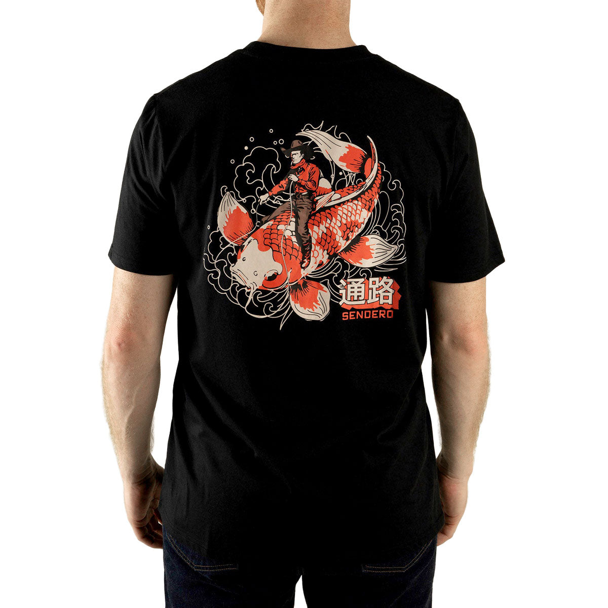 Sendero Koi Bronc T-Shirt - Black image 3