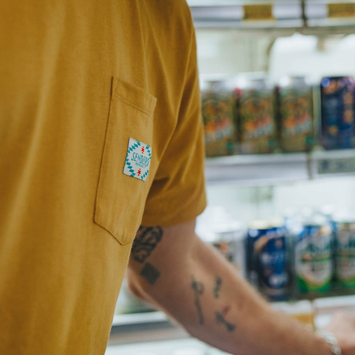 Sendero Pocket T-Shirt - Goldenrod image 3