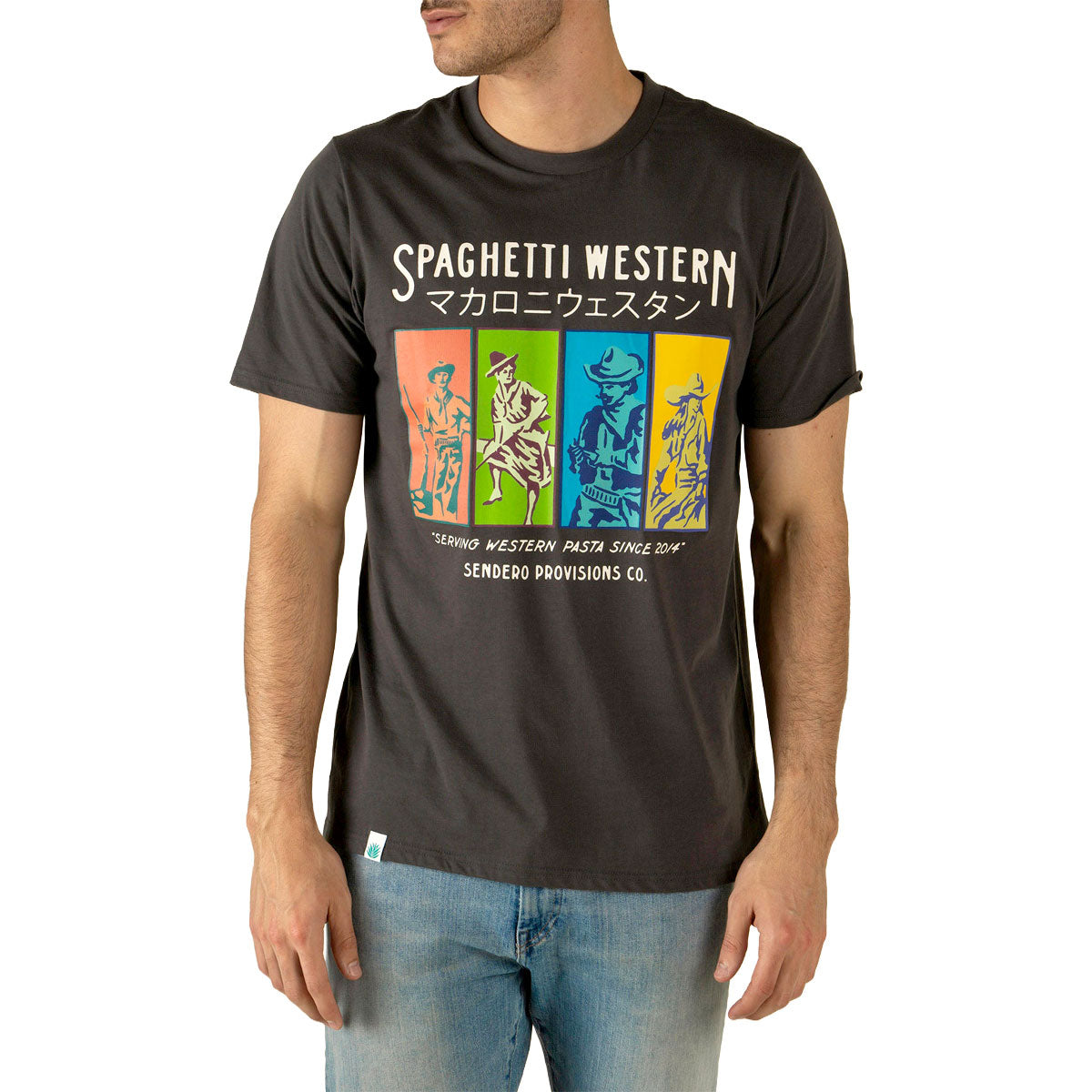 Sendero Spaghetti Western T-Shirt - Vintage Black image 2