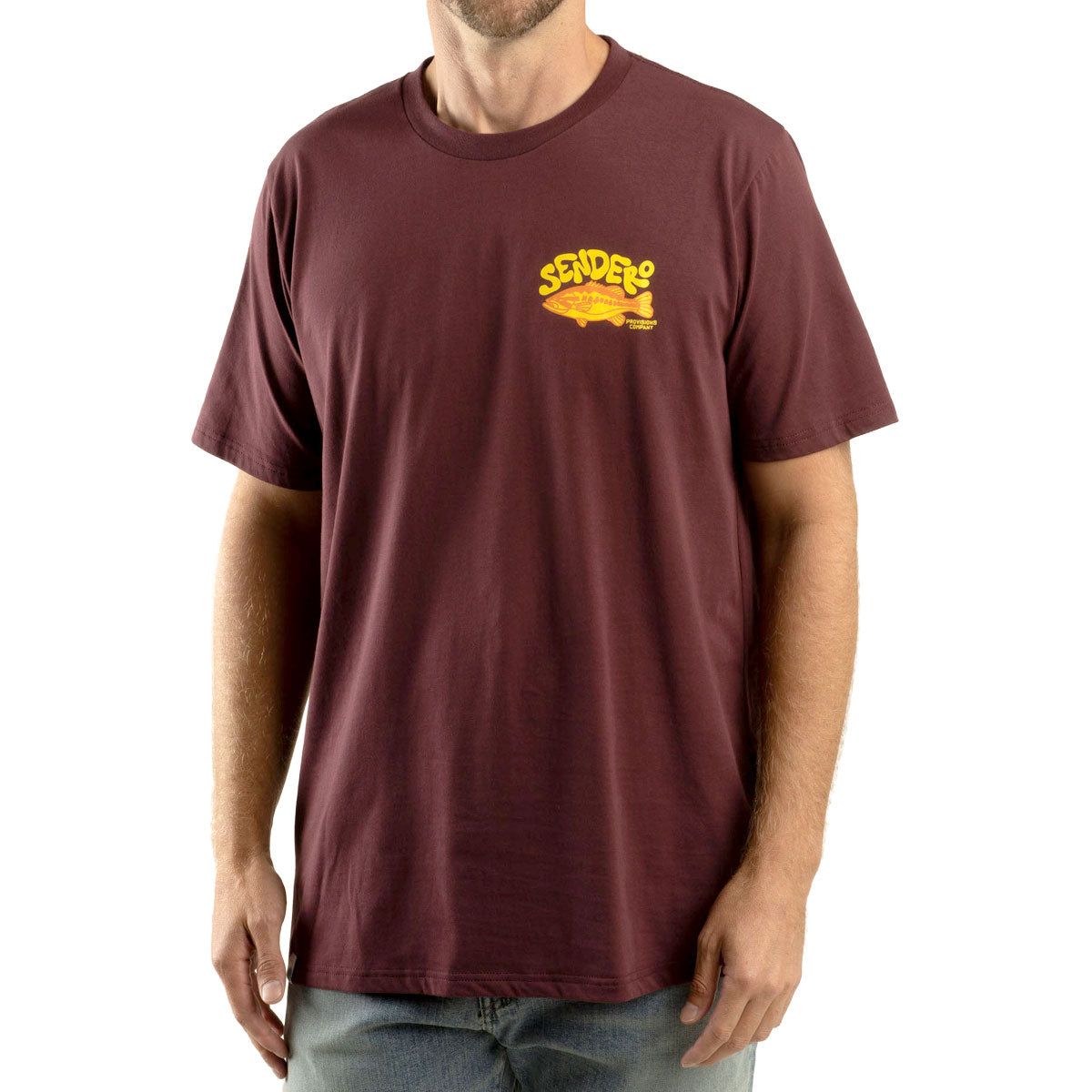 Sendero Lunker T-Shirt - Burgundy image 2