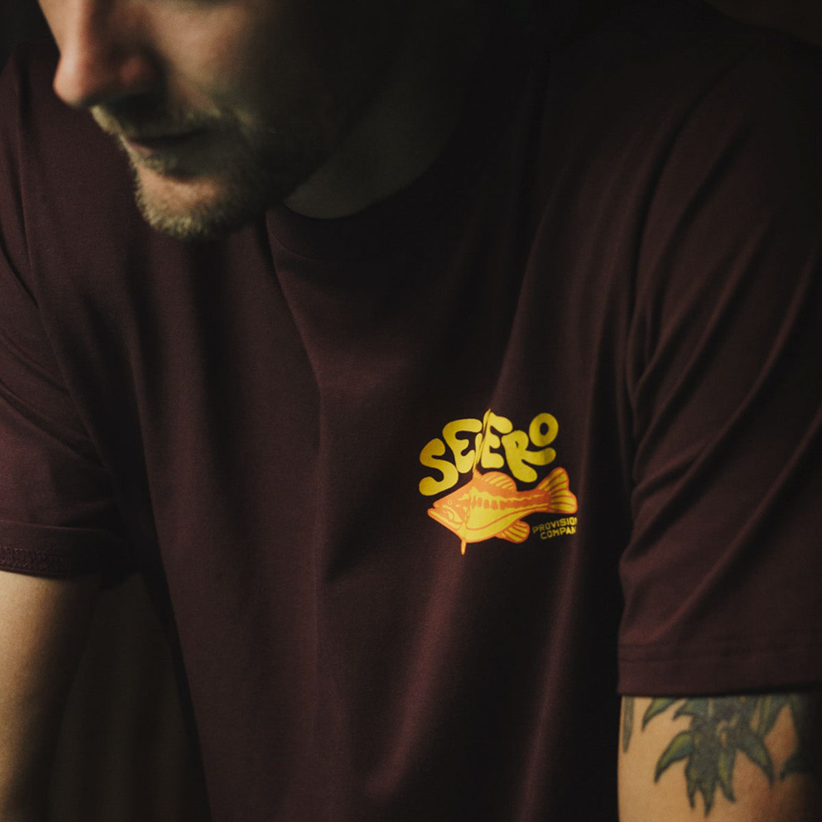 Sendero Lunker T-Shirt - Burgundy image 3