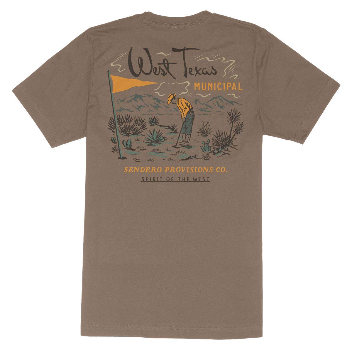 Sendero West Texas Municipal T-Shirt - Light Brown image 1