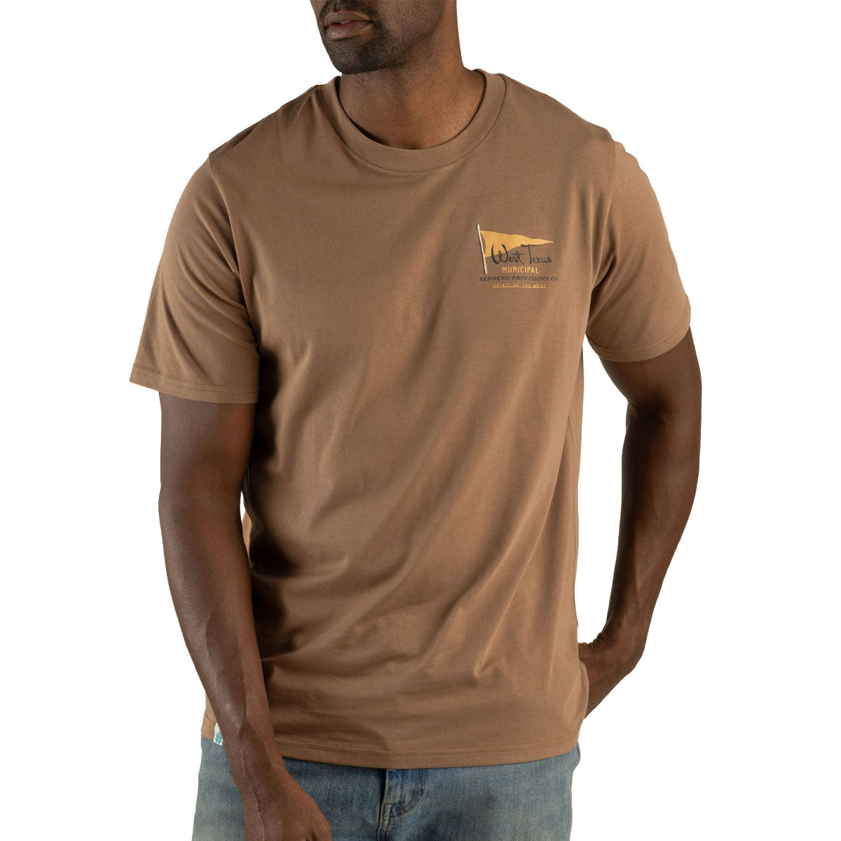 Sendero West Texas Municipal T-Shirt - Light Brown image 3