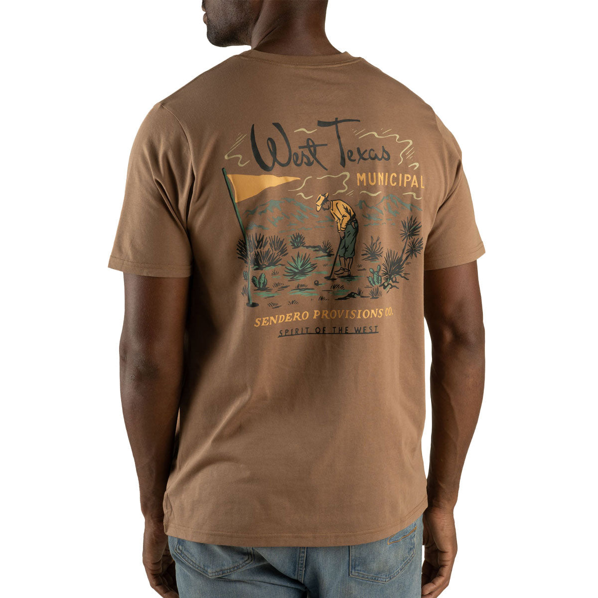 Sendero West Texas Municipal T-Shirt - Light Brown image 4