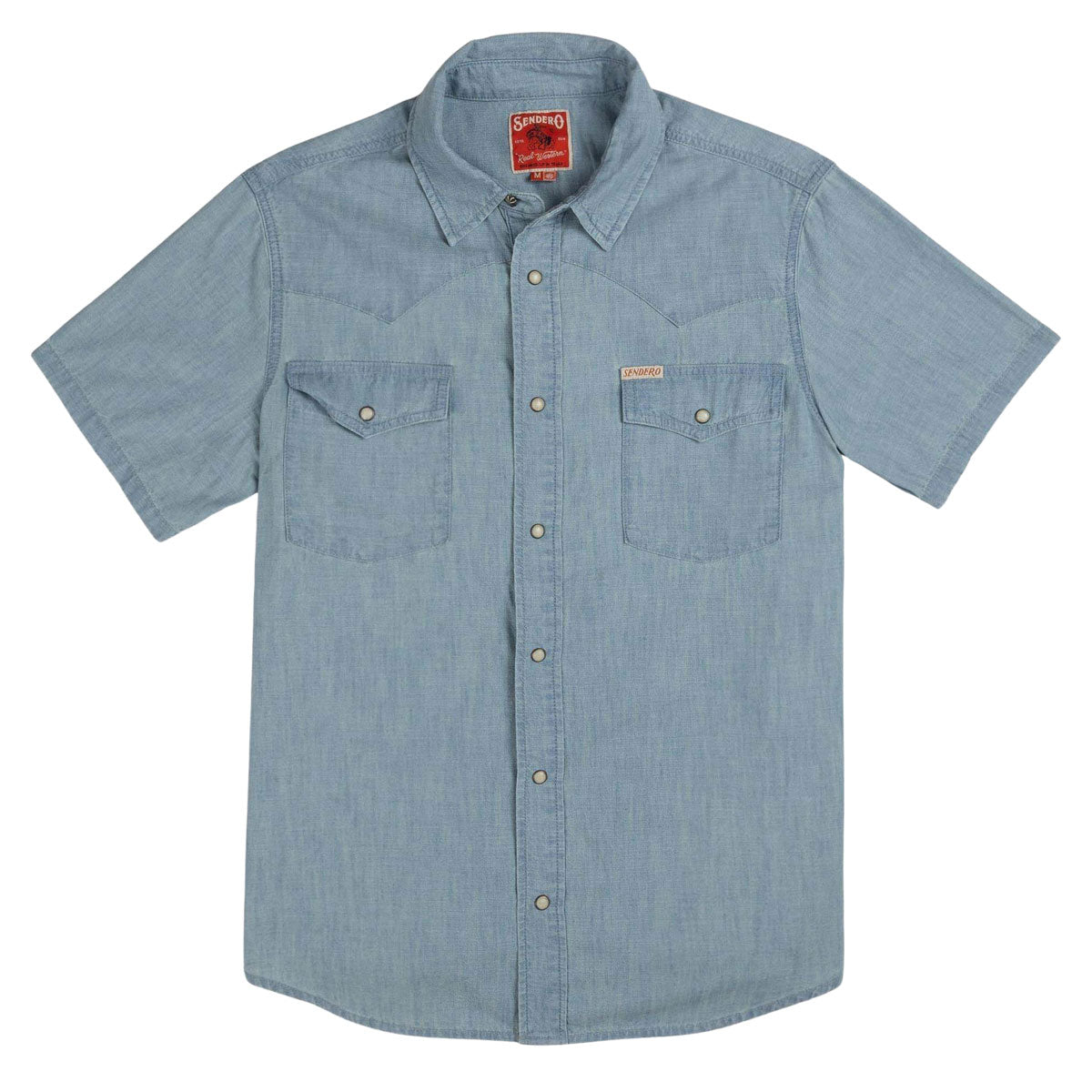 Sendero The Wyatt Pearl Snap Denim Shirt - Washed Indigo Chambray image 1