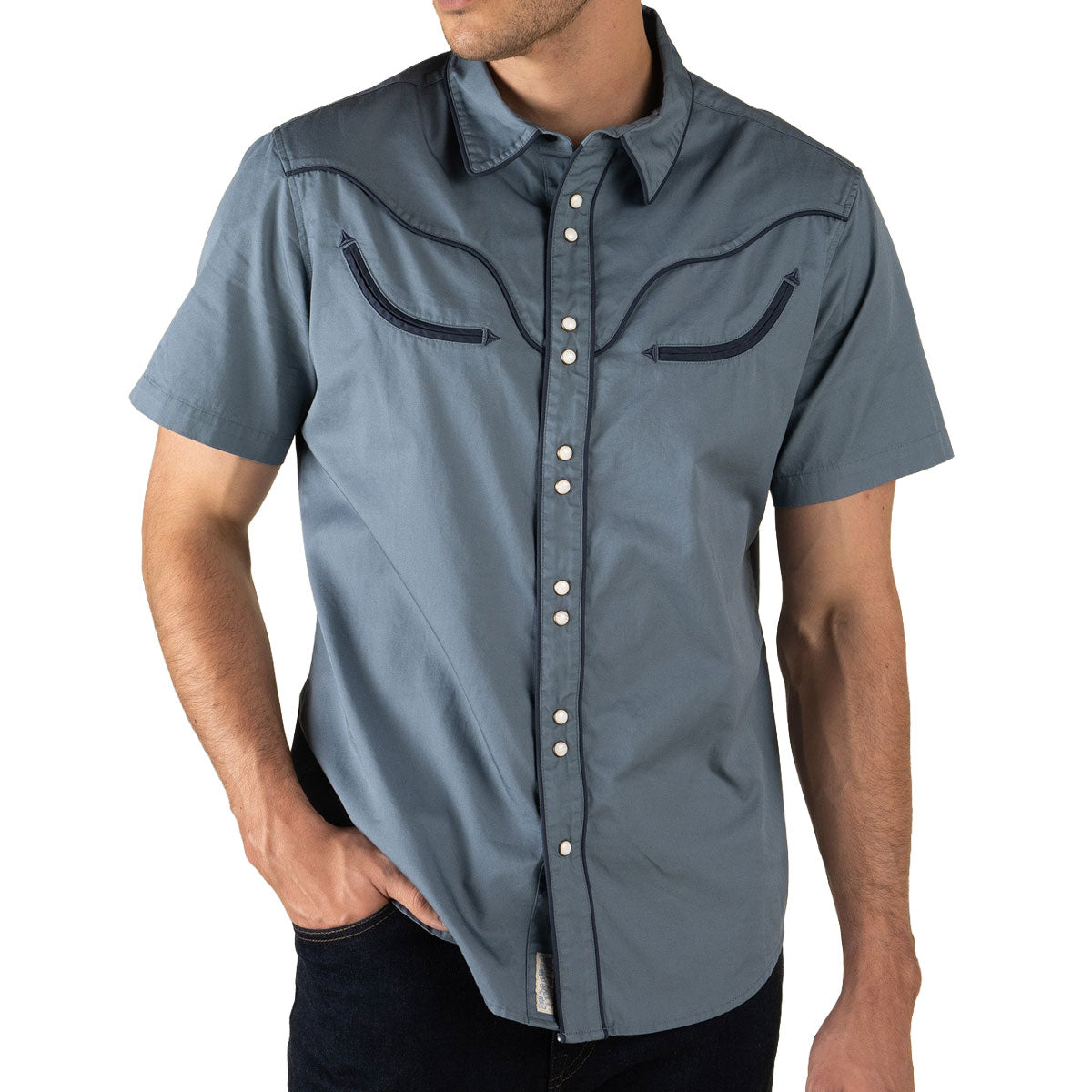 Sendero The Prescott Western Shirt - Faded Navy image 2