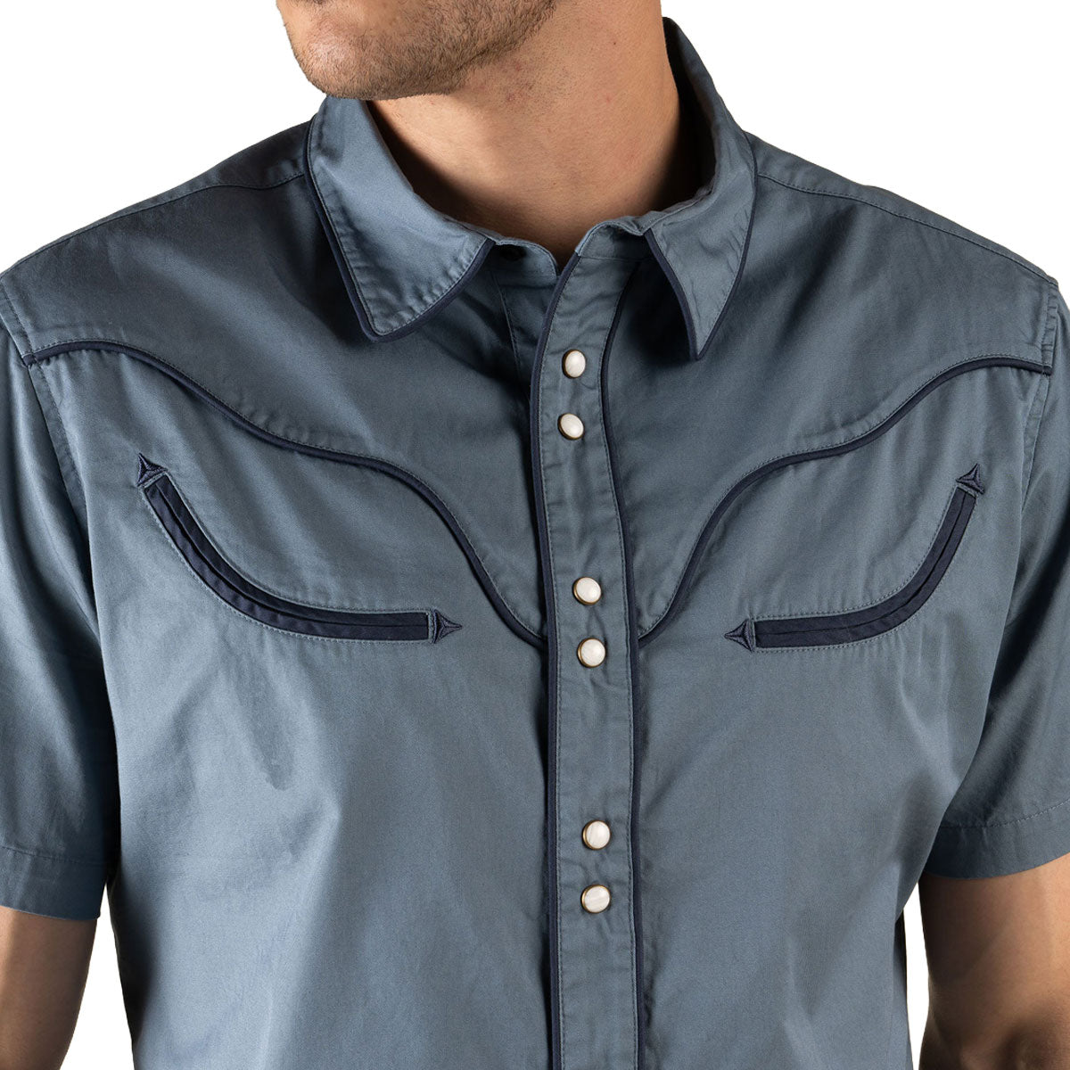 Sendero The Prescott Western Shirt - Faded Navy image 3