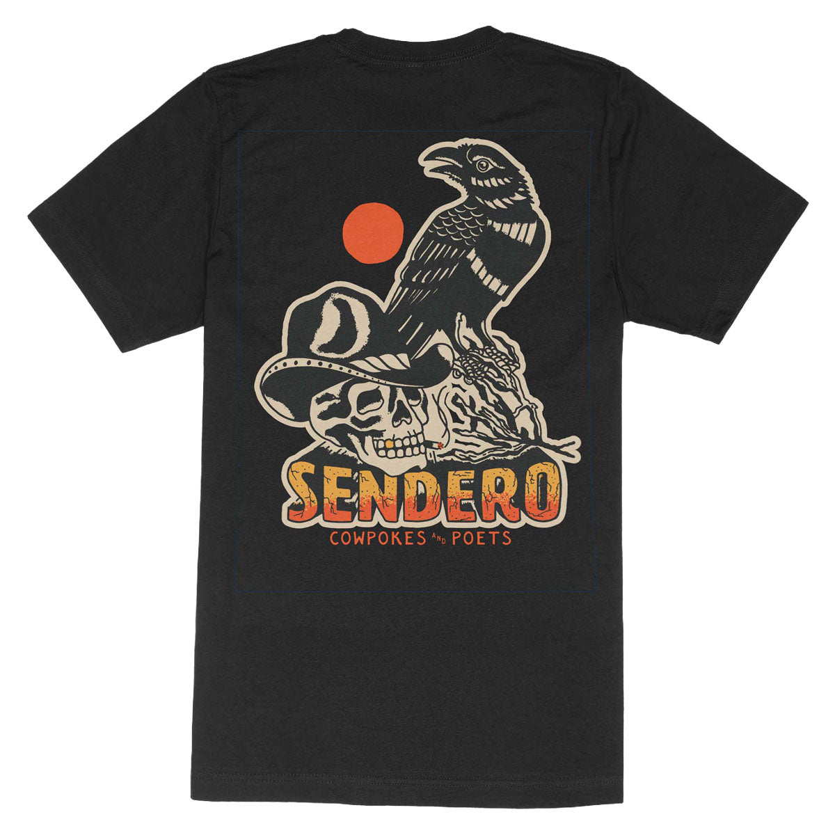 Sendero Cowpokes & Poets T-Shirt - Black image 1