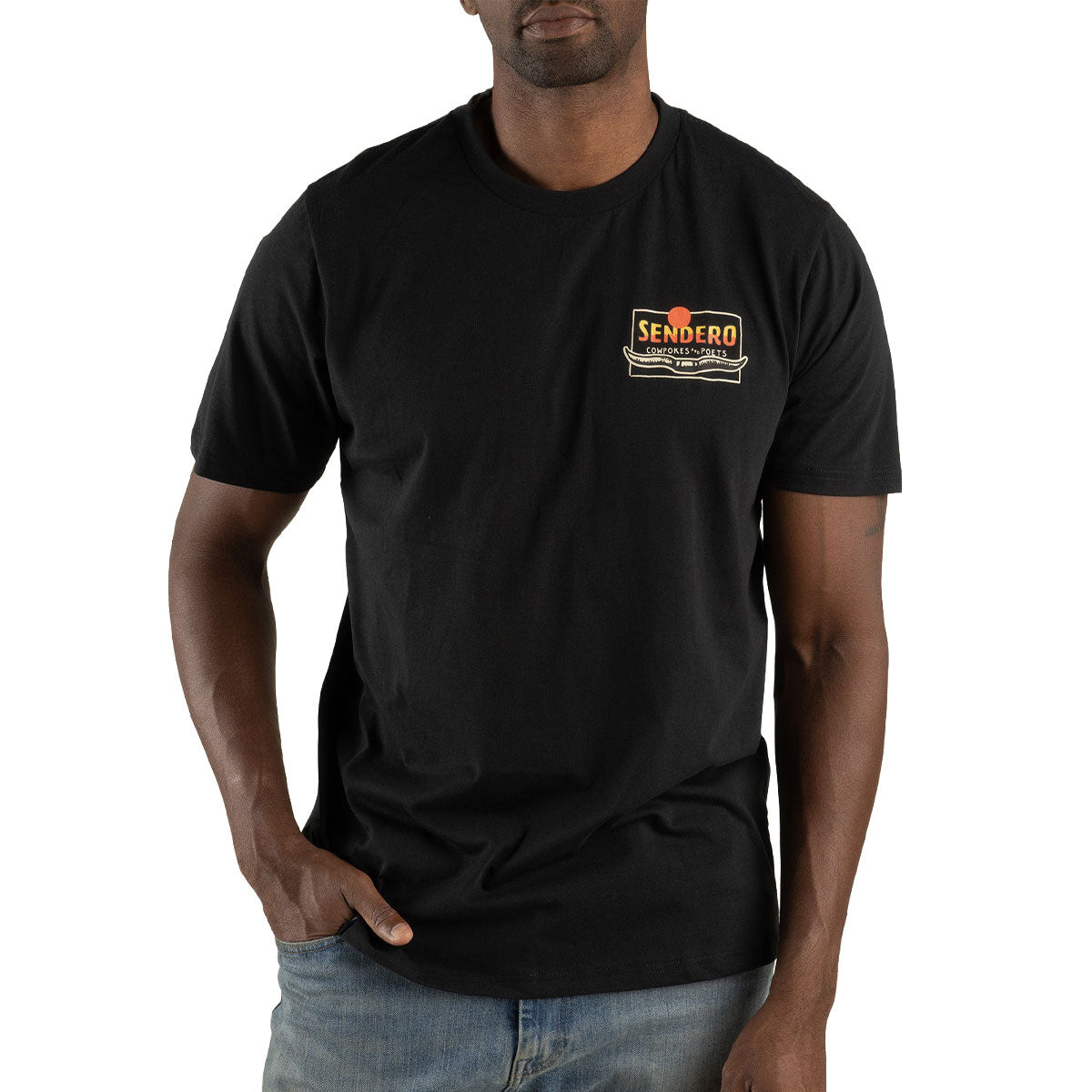 Sendero Cowpokes & Poets T-Shirt - Black image 3