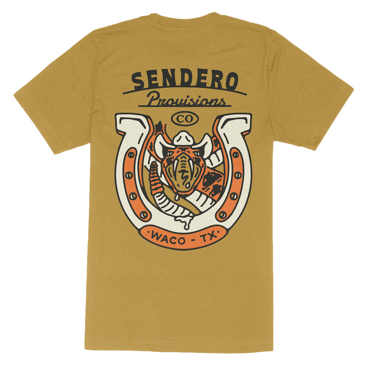Sendero Snake Luck T-Shirt - Goldenrod image 1