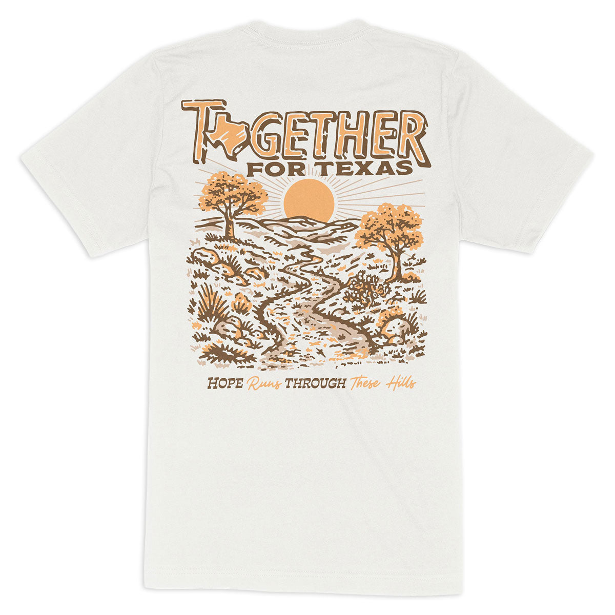 Sendero Together For Texas T-Shirt - Vintage White image 1