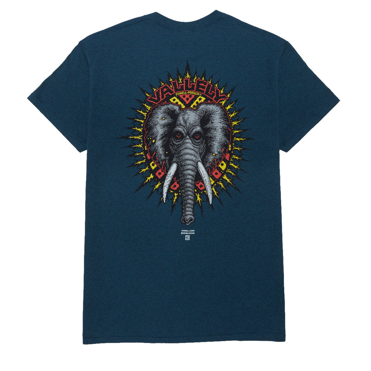 Powell-Peralta Vallely Elephant T-Shirt - Midnight Teal image 2