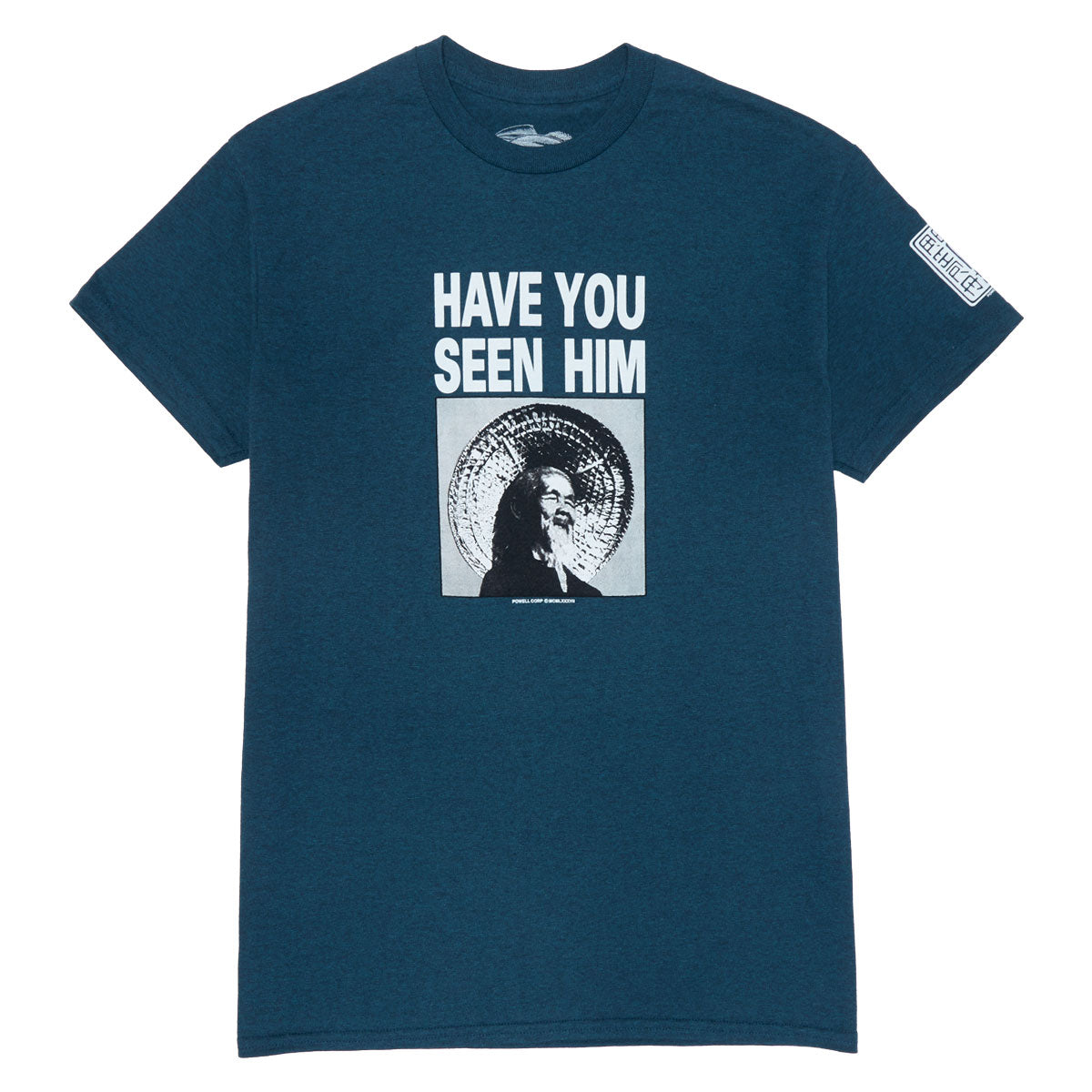 Powell-Peralta Animal Chin Have You Seen Him T-Shirt - Midnight Teal image 1