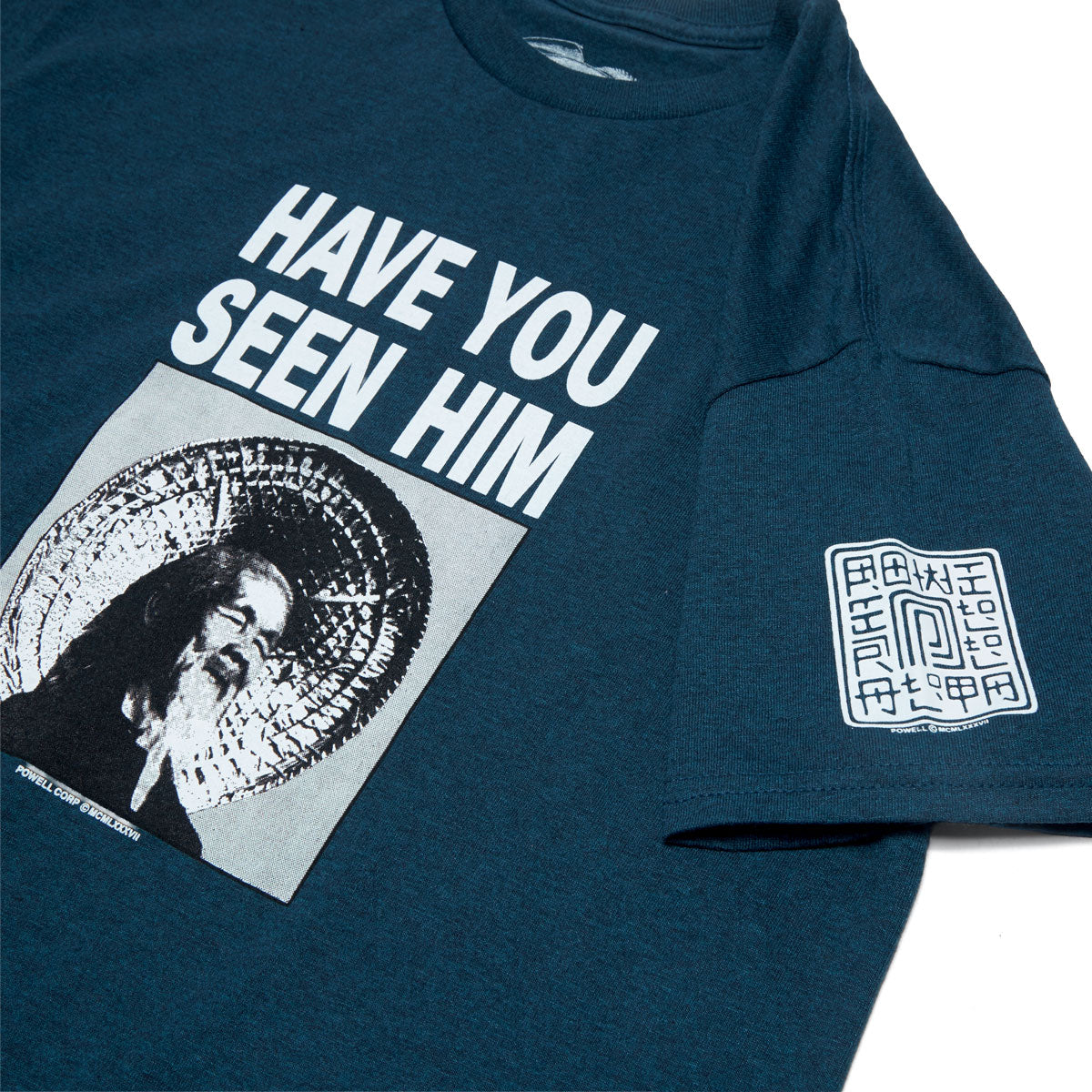 Powell-Peralta Animal Chin Have You Seen Him T-Shirt - Midnight Teal image 2
