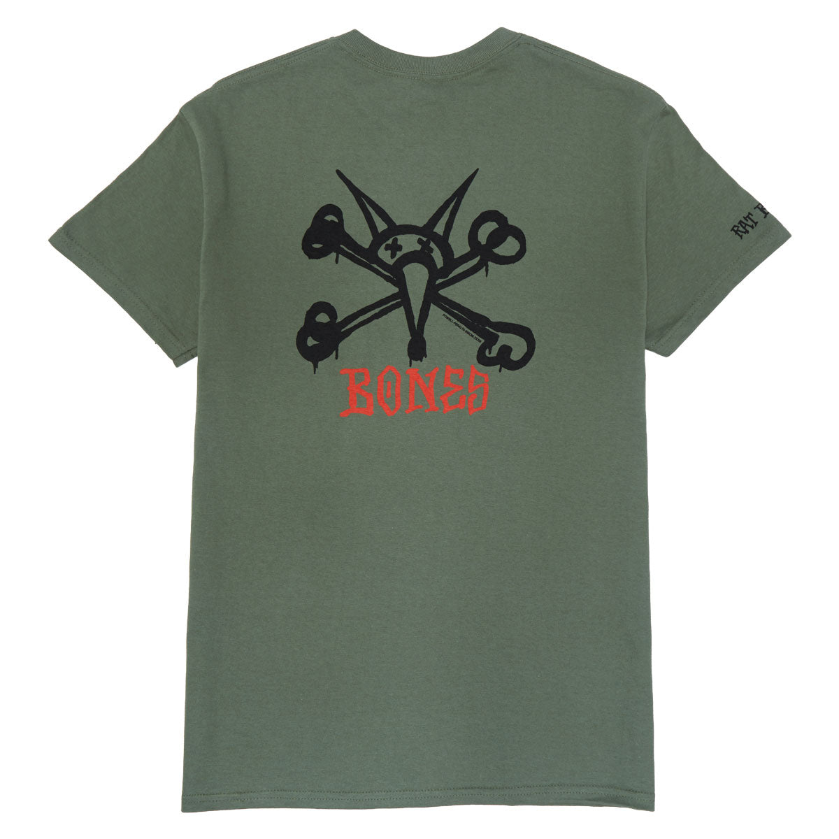Powell-Peralta Rat Bones T-Shirt - Military Green II image 1