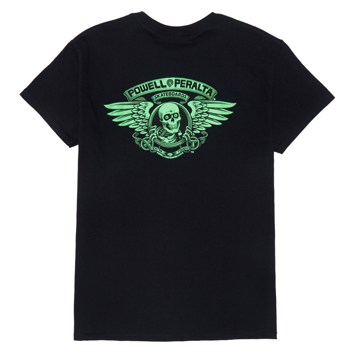 Powell-Peralta Winged Ripper T-Shirt - Blacklight Green/Black image 1
