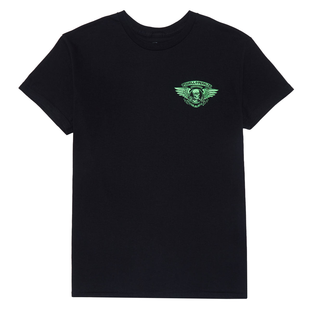 Powell-Peralta Winged Ripper T-Shirt - Blacklight Green/Black image 2