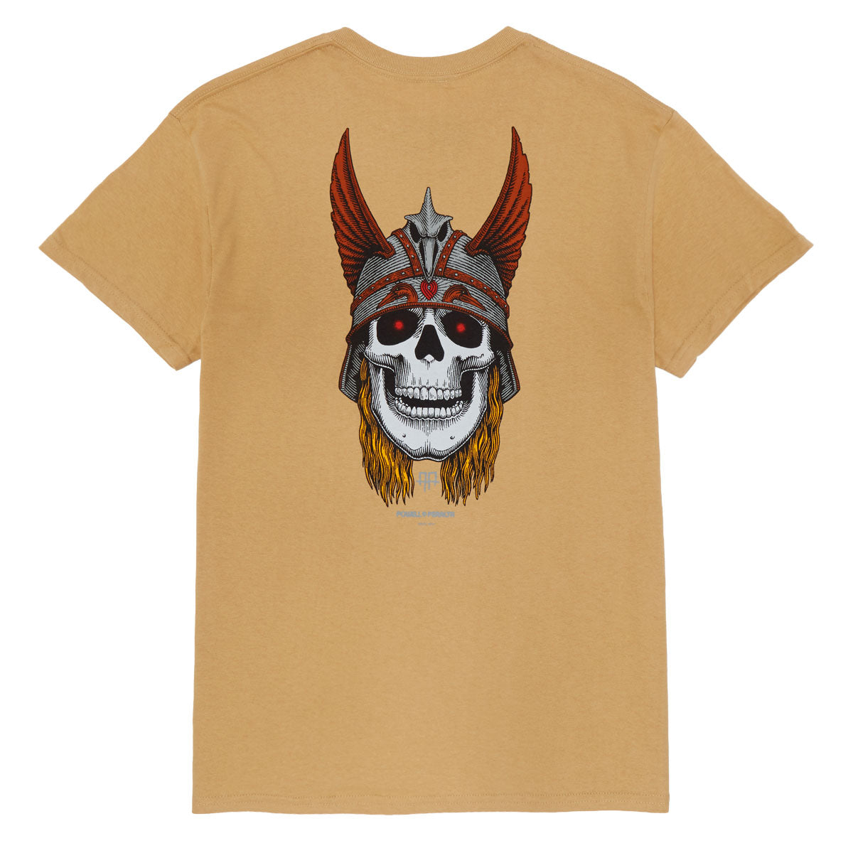 Powell-Peralta Andy Anderson Skull T-Shirt - Old Gold image 1