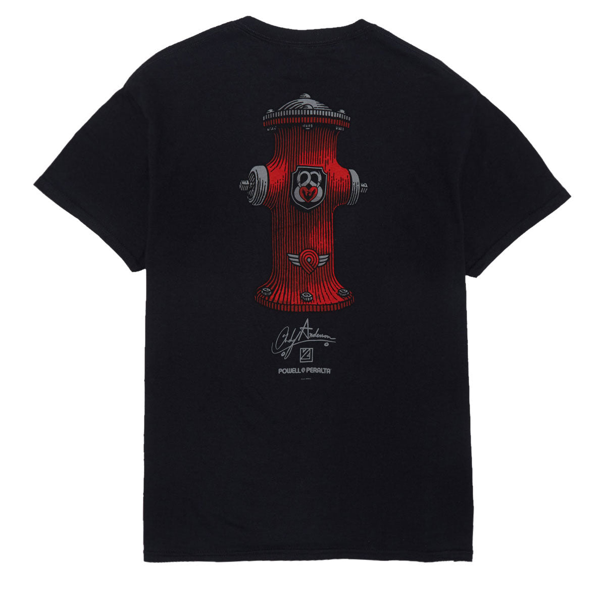 Powell-Peralta Andy Anderson Hydrant II T-Shirt - Black image 1