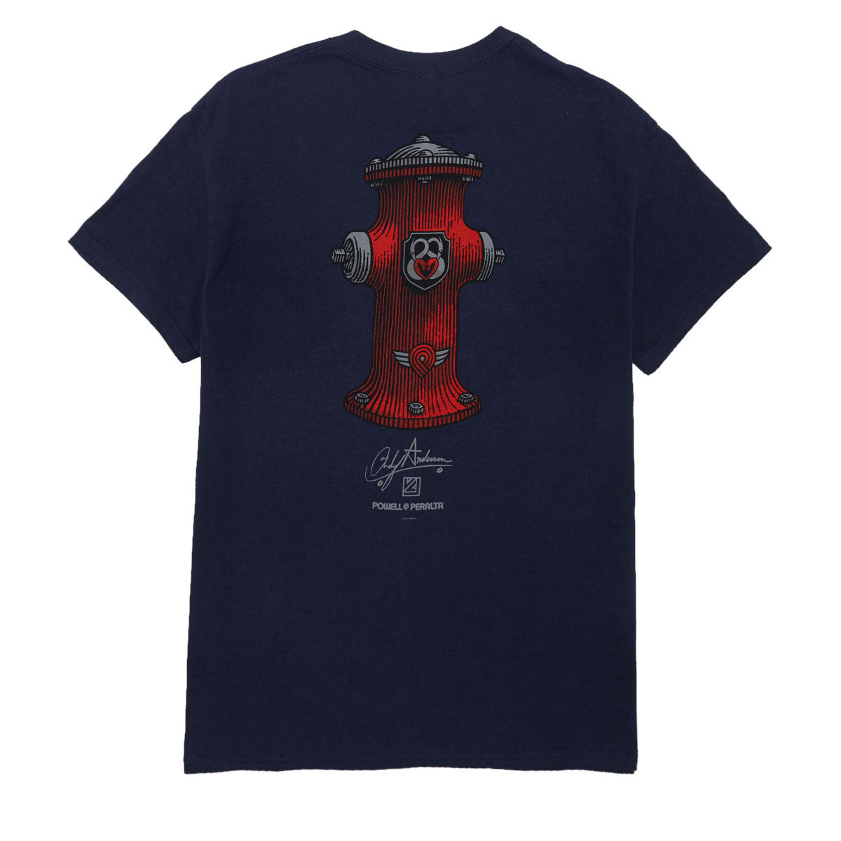 Powell-Peralta Andy Anderson Hydrant II T-Shirt - Navy image 1