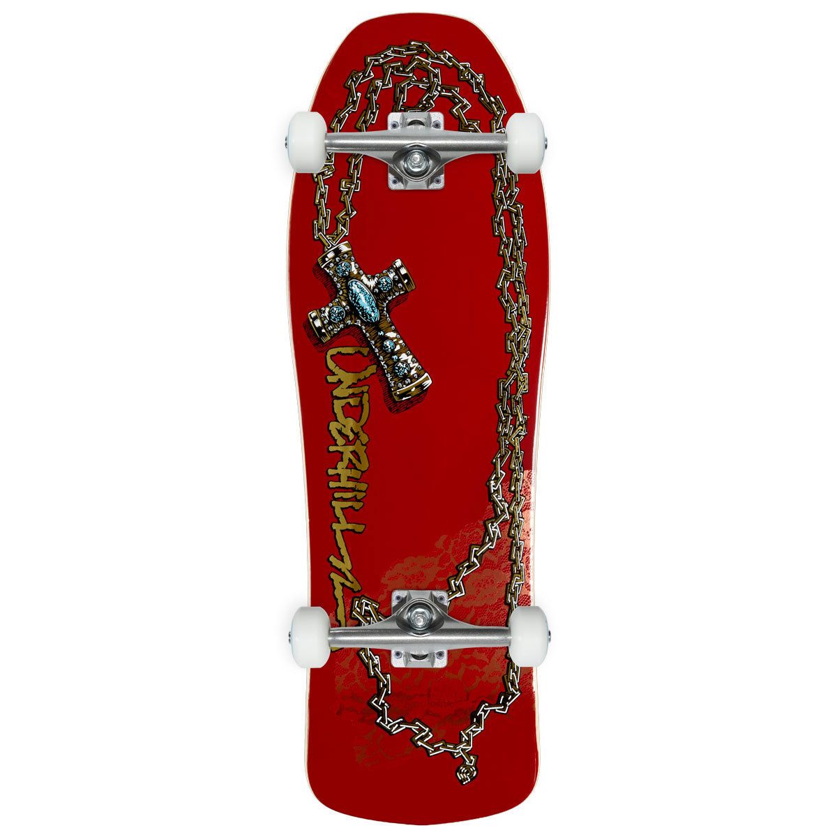 Ray Underhood OG Cross 2 Skateboard Complete - Burgundy/Gold Foil - 10.00