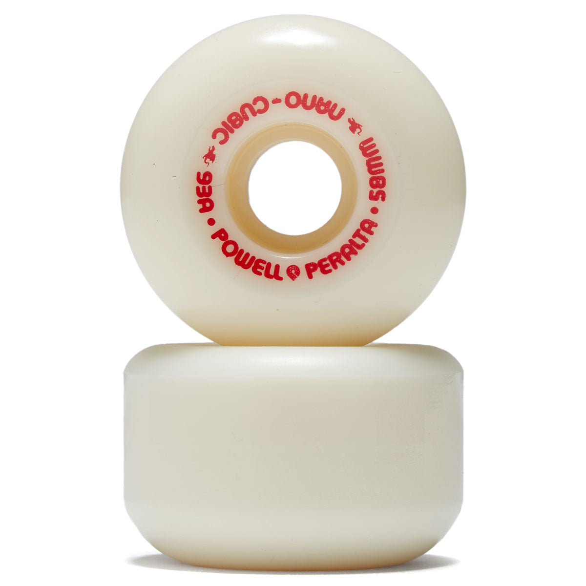 Powell-Peralta Dragon Formula Nano Cubic 93a Skateboard Wheels - Off White - 58mm image 2