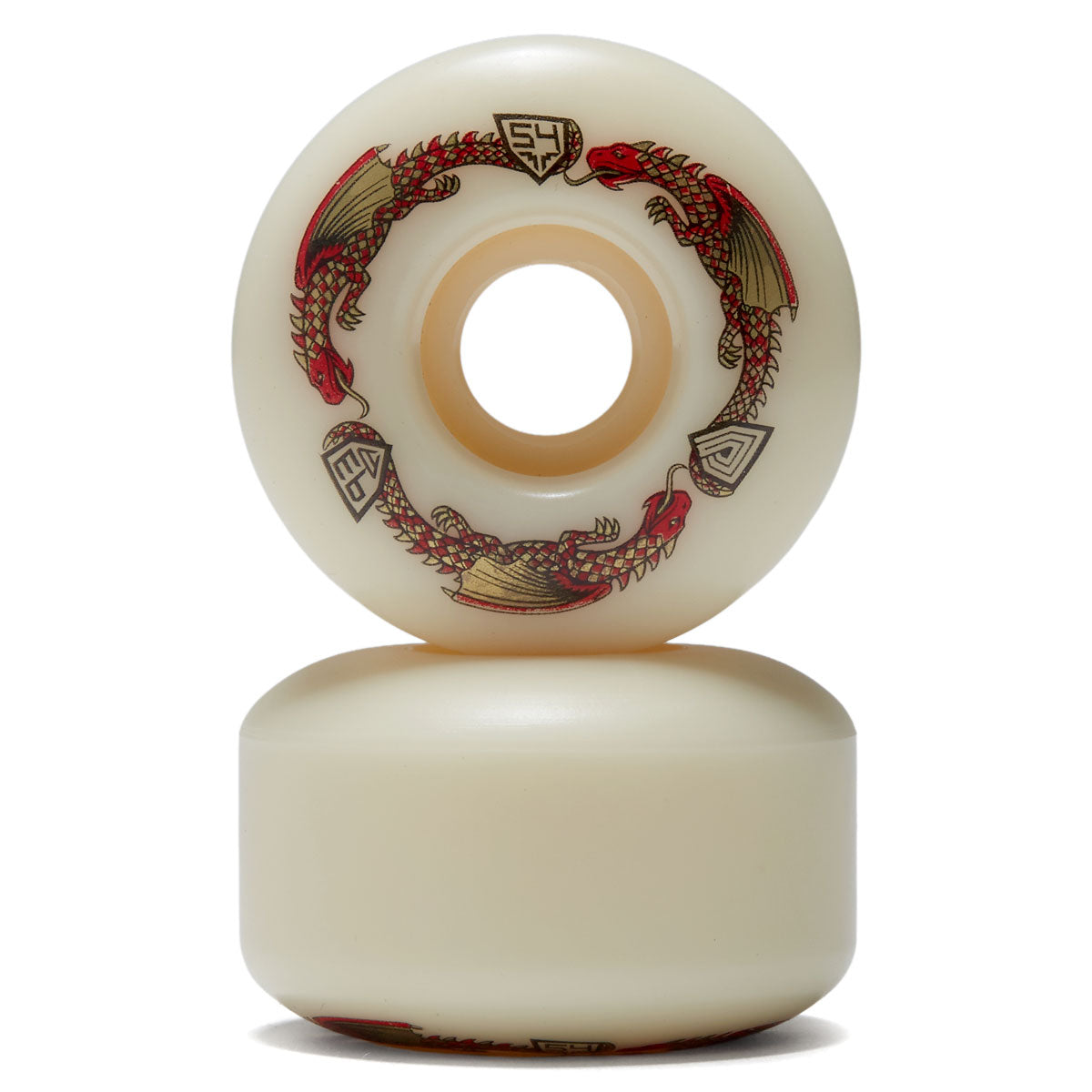 Powell-Peralta Dragon Formula 93a V4 Skateboard Wheels - Off White - 54mm image 2