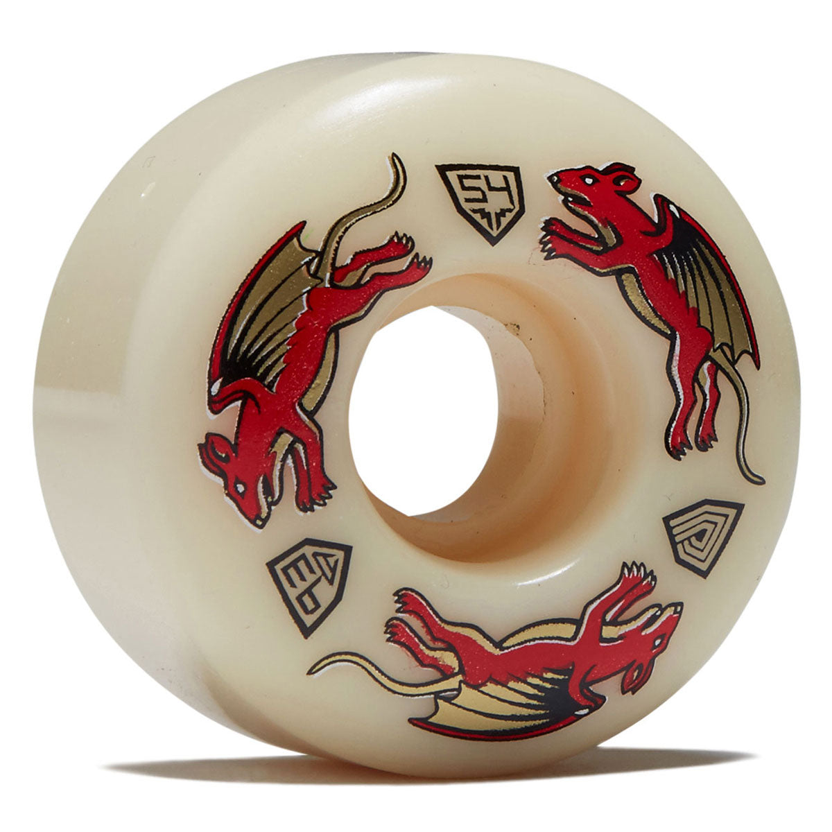 Powell-Peralta Dragon Formula Nano Rat 93a V6 Skateboard Wheels - Off White - 54mm image 1