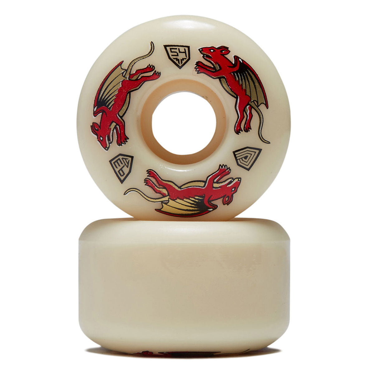 Powell-Peralta Dragon Formula Nano Rat 93a V6 Skateboard Wheels - Off White - 54mm image 2