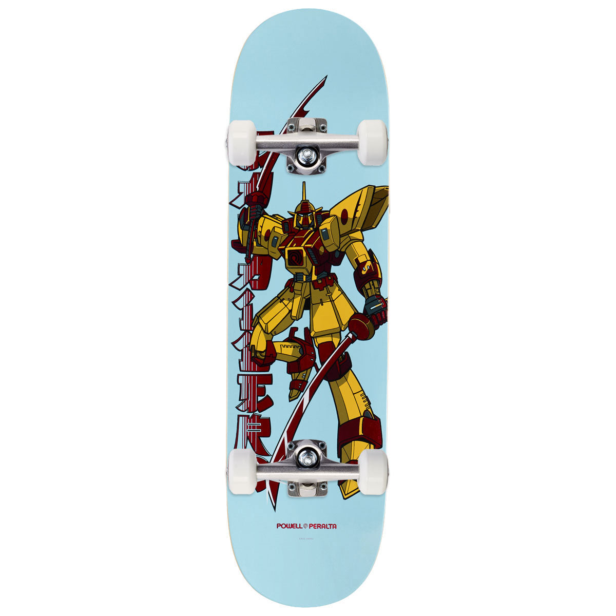 Steve Caballero Gundam Skateboard Complete - Light Blue/Red Foil - 8.50