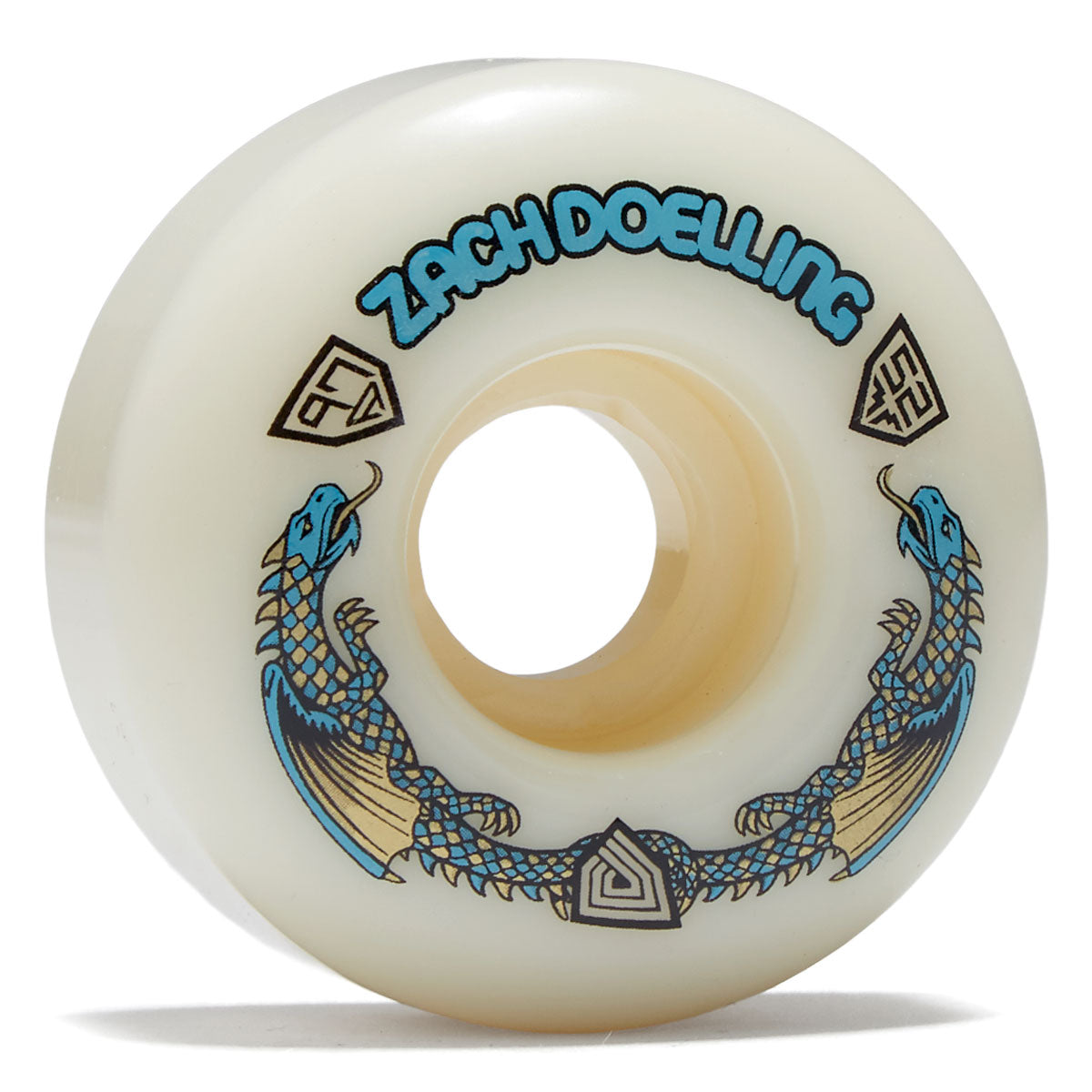 Powell-Peralta Dragon Formula Dach Doelliing 97a A1 Skateboard Wheels - Off White - 52mm image 1