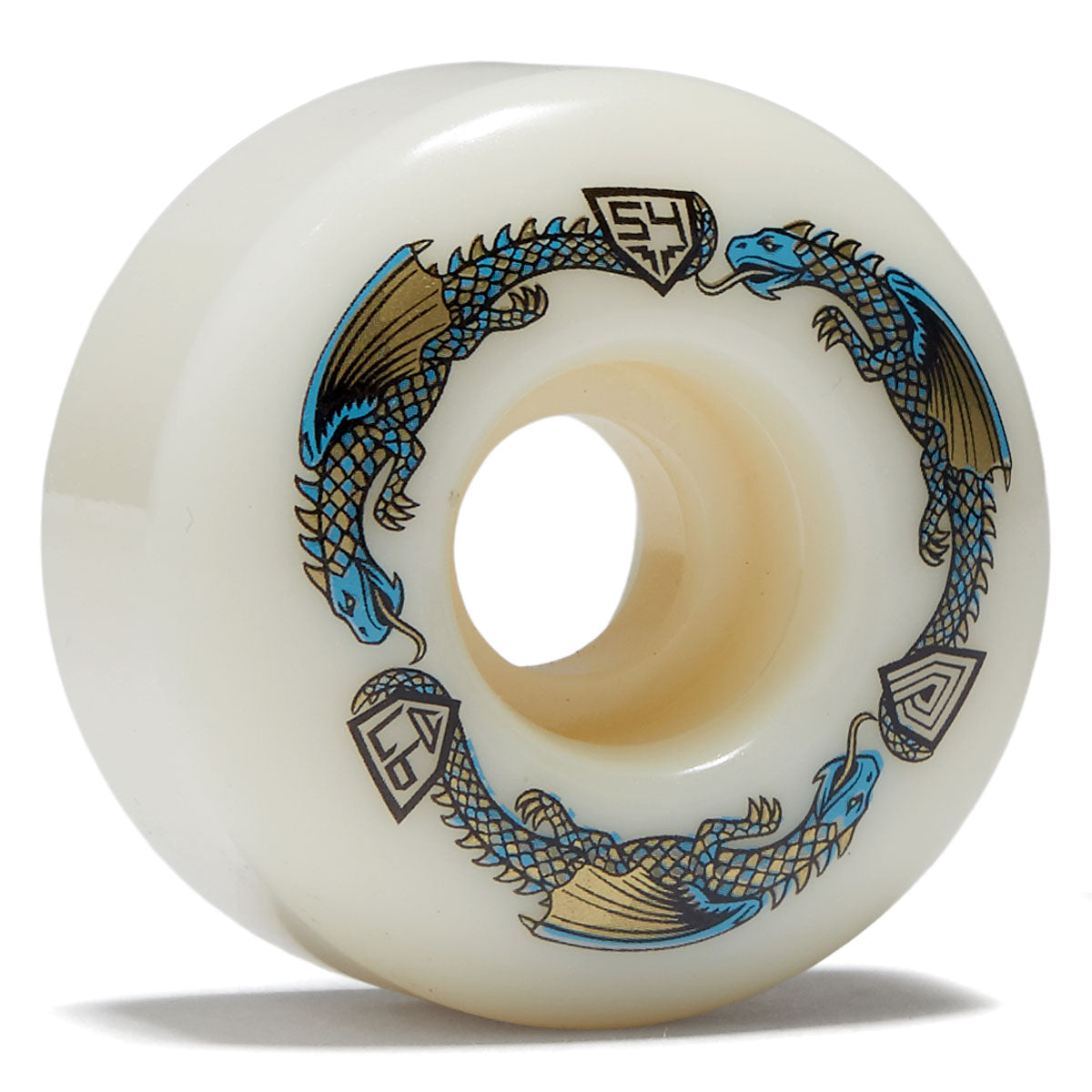 Powell-Peralta Dragon Formula 97a V4 Skateboard Wheels - Off White - 54mm image 1