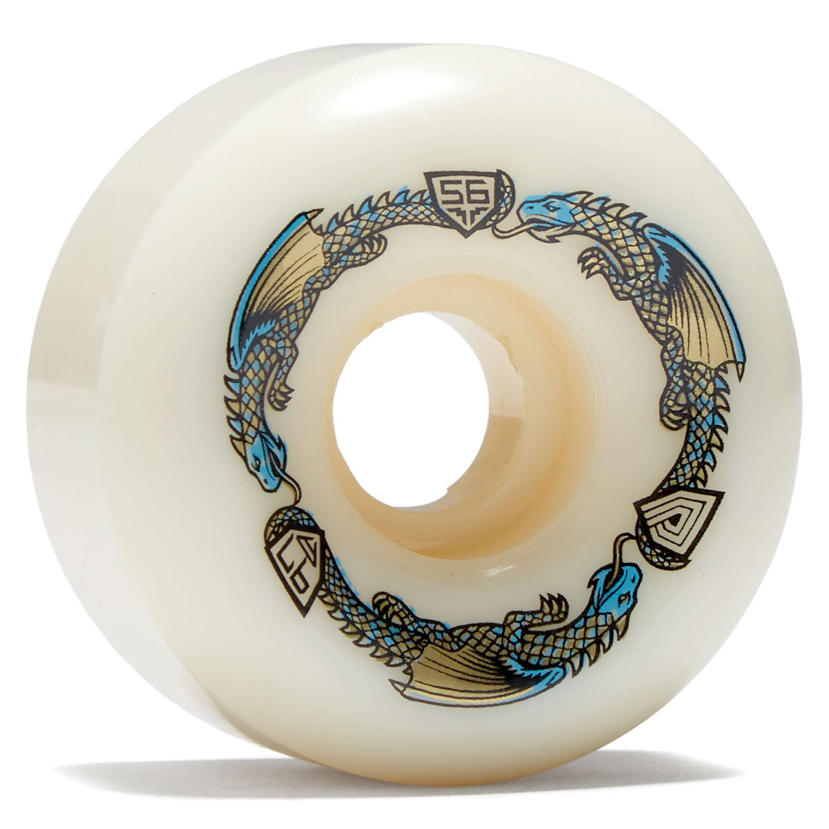 Powell-Peralta Dragon Formula 97a V6 Skateboard Wheels - Off White - 56mm image 1