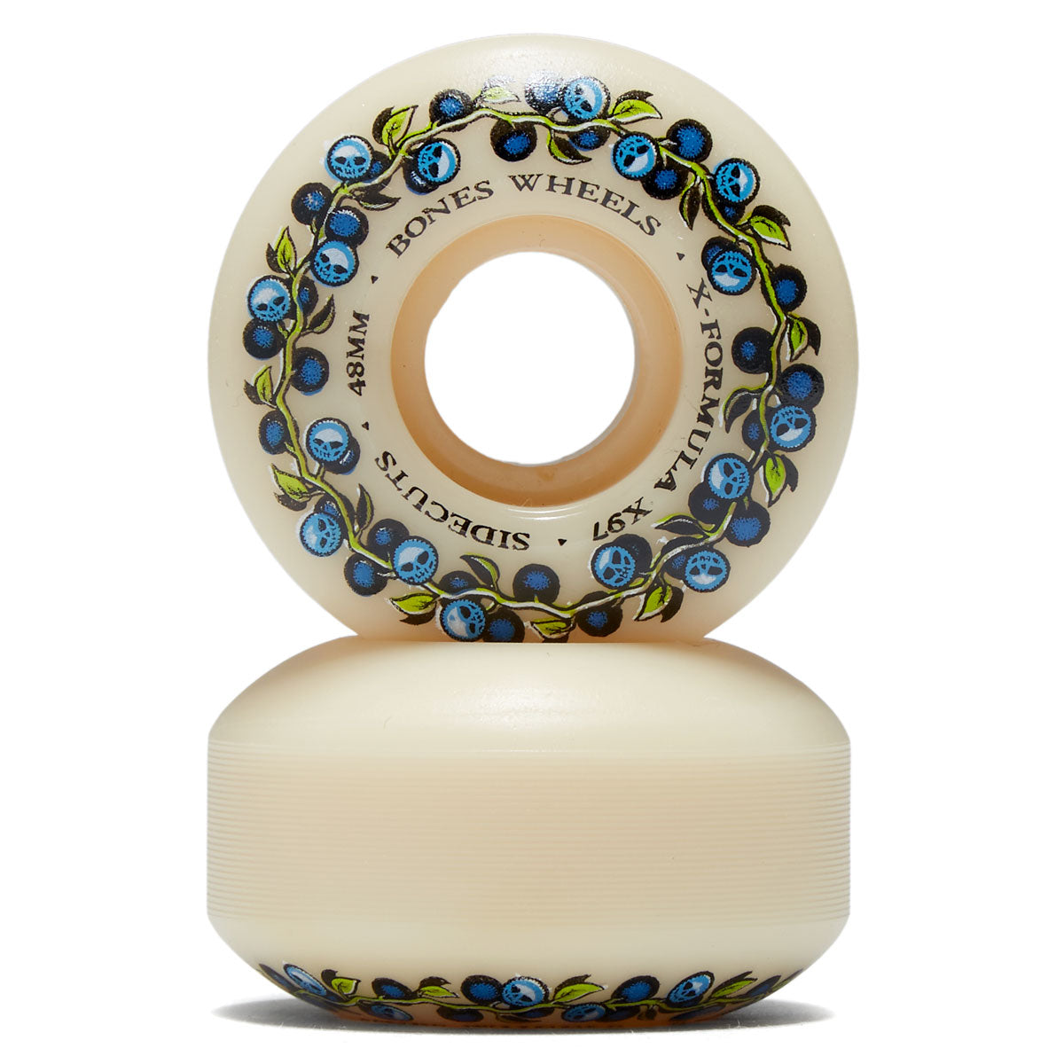 Bones X Formula Skull Berries 97a V5 Sidecuts Skateboard Wheels - 48mm image 2
