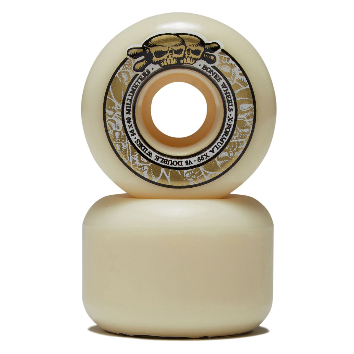 Bones X-Formula Double Wides 99a V8 Double Wide Skateboard Wheels - 56mm image 2