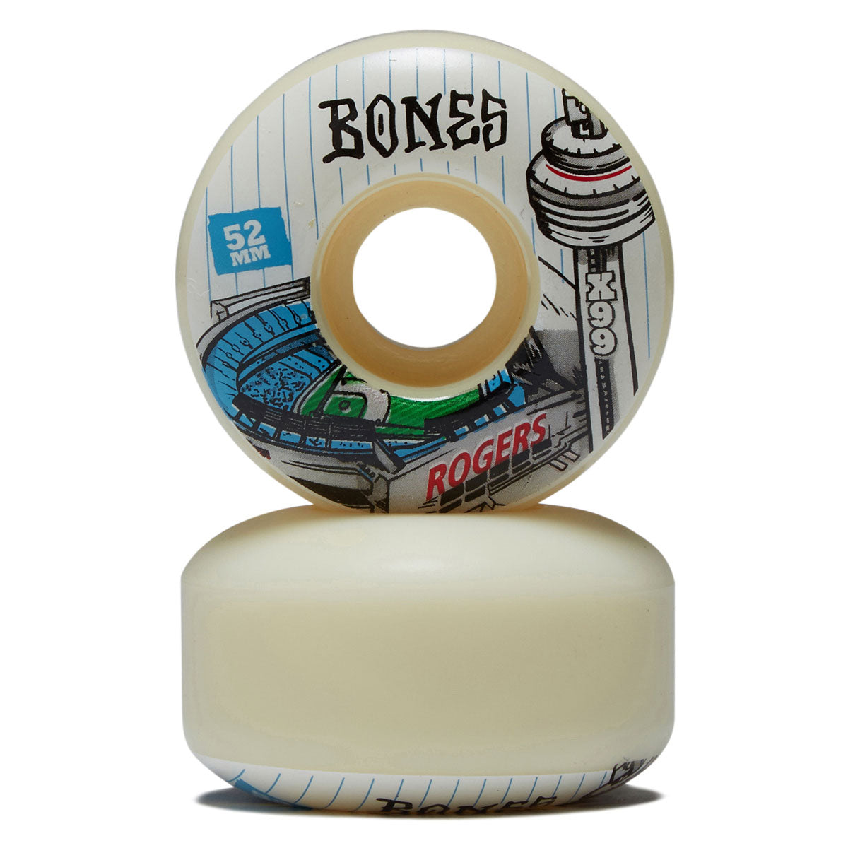Bones X Formula TJ Rogers Centre 99a V1 Skateboard Wheels - 52mm image 2