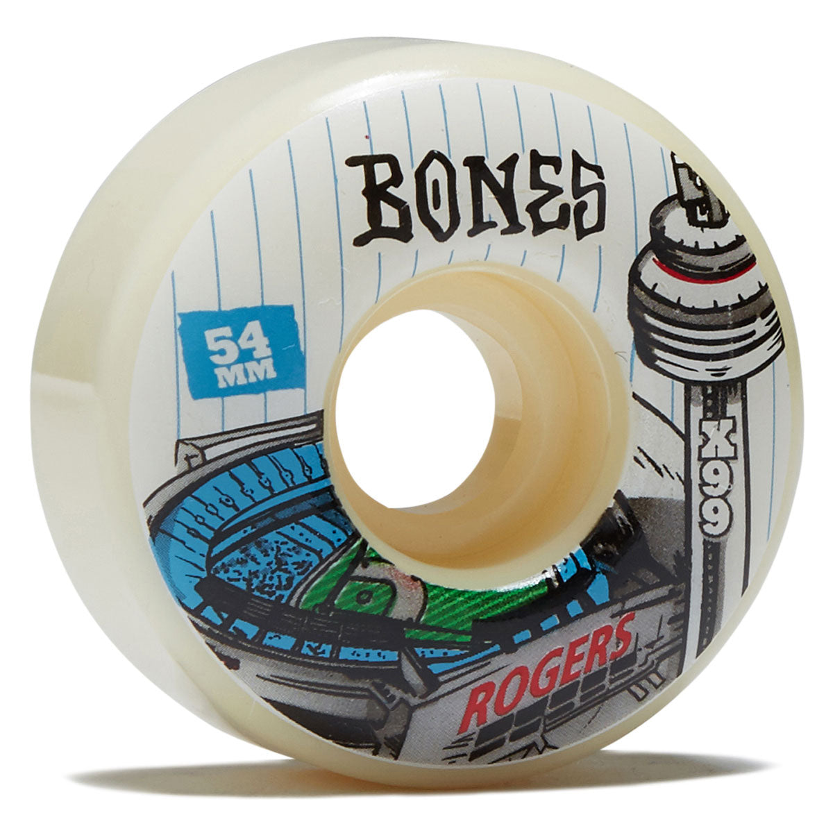 Bones X Formula TJ Rogers Centrre 99a V1 Skateboard Wheels - 54mm image 1