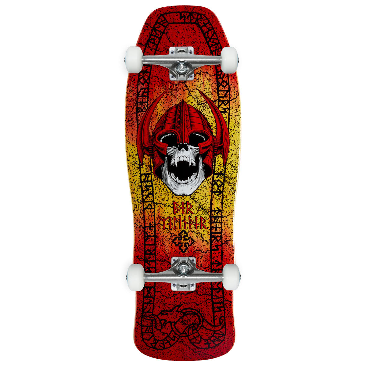Powell-Peralta Per Wilinder Skull 12 Skateboard Complete - Red/Yellow Fade - 9.625