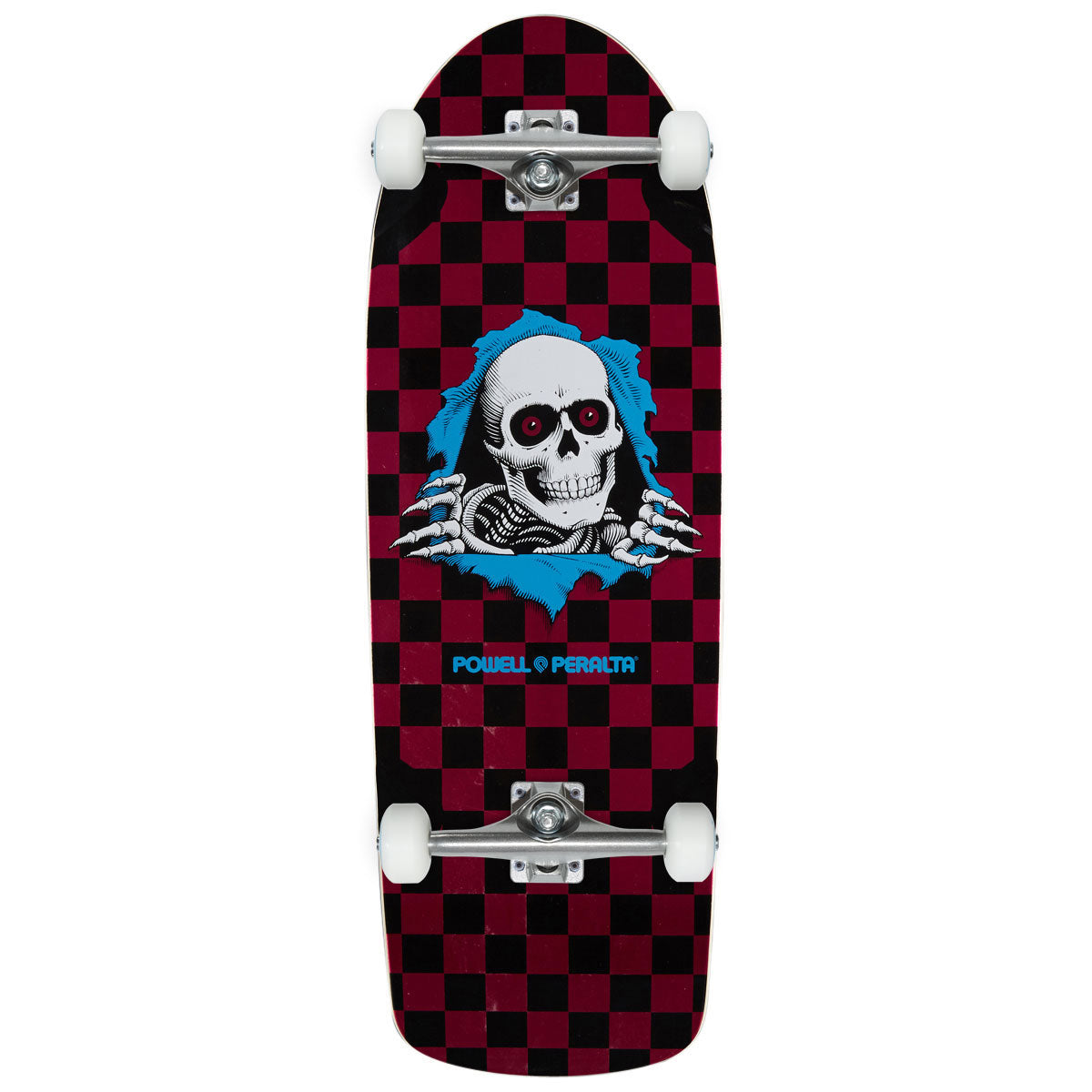 Powell-Peralta Ripper OG Checkered 18 Reissue Skateboard Complete - Pink Foil - 10.00