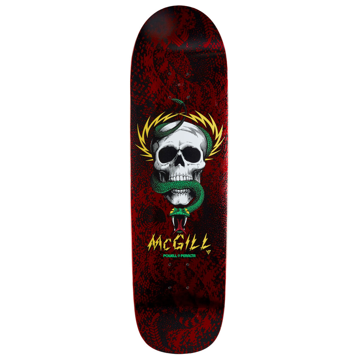 Powell-Peralta Flight Mike McGill Skull & Snake Skateboard Deck - Red Foil - 9.01