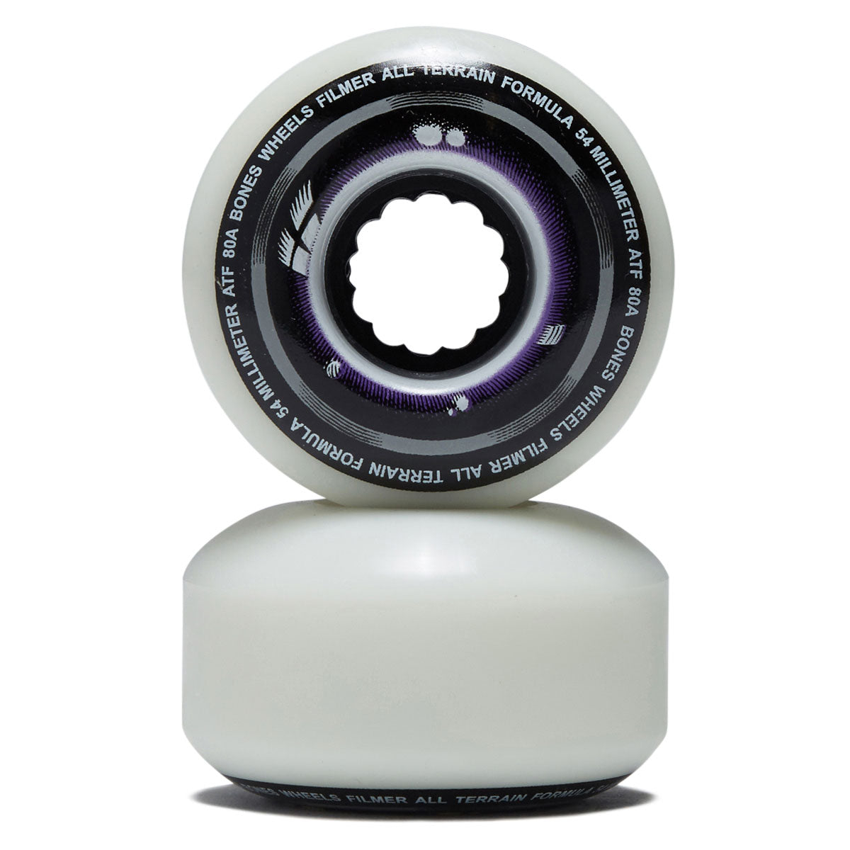 Bones ATF Filmers 80a Skateboard Wheels - 54mm image 2