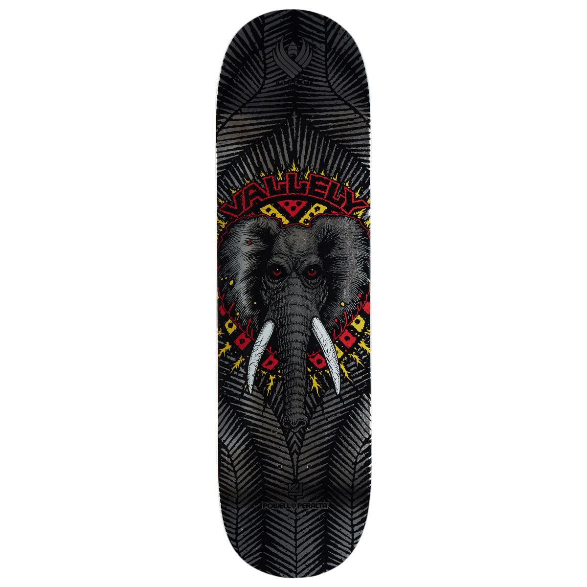 Powell-Peralta Flight Mike Vallely Elephant 02 Skateboard Deck - Silver Foil - 8.38