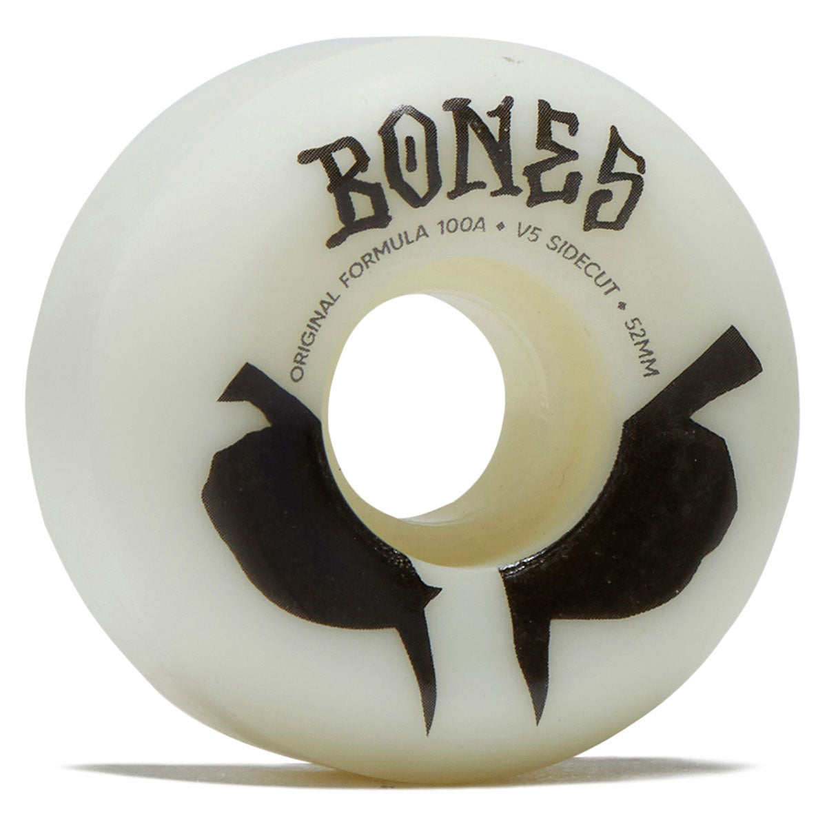 Bones 100s Sidecuts 100a V5 Sidecut Skateboard Wheels - White 2026 - 52mm image 1
