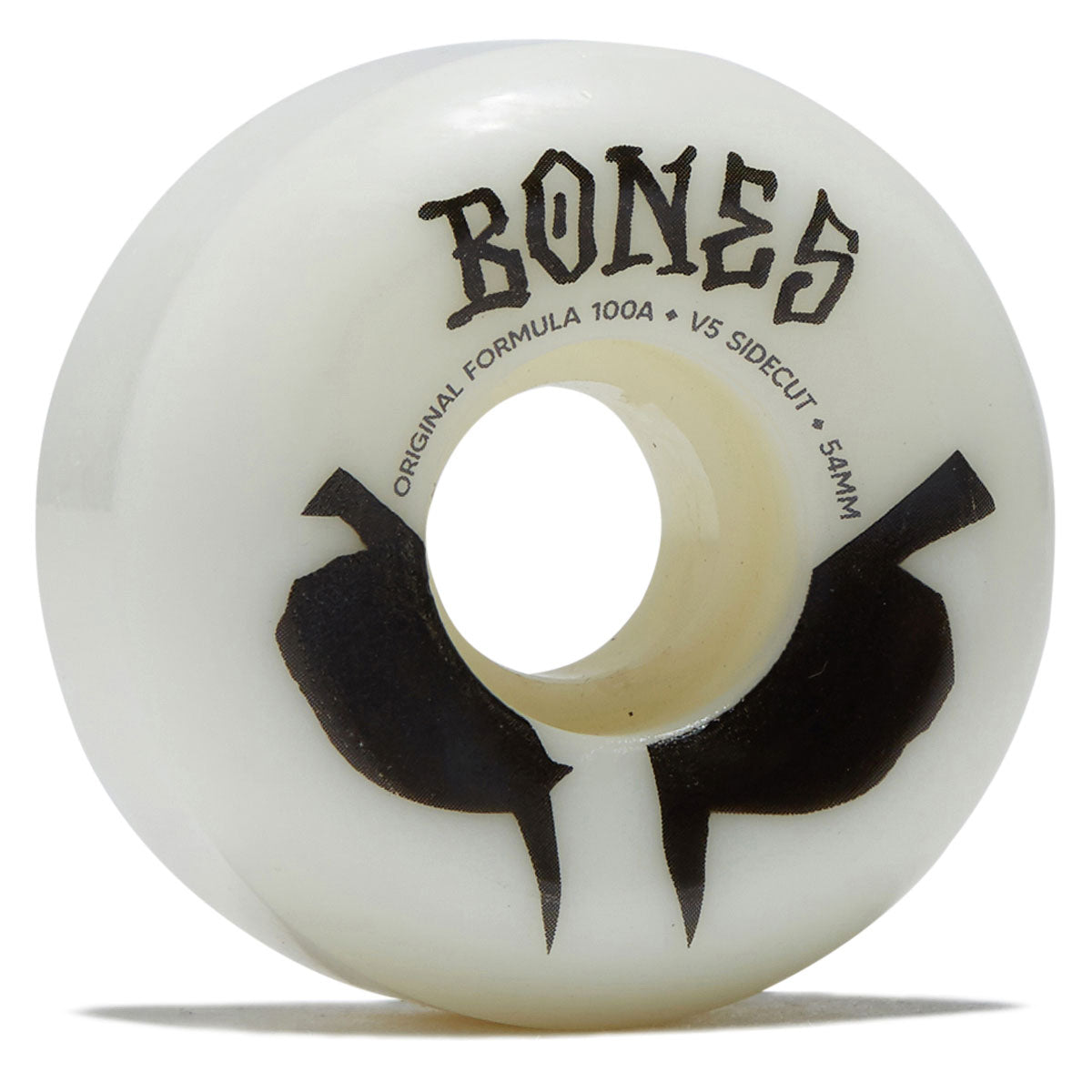 Bones 100s Sidecuts 100a V5 Sidecut Skateboard Wheels - White 2026 - 54mm image 1