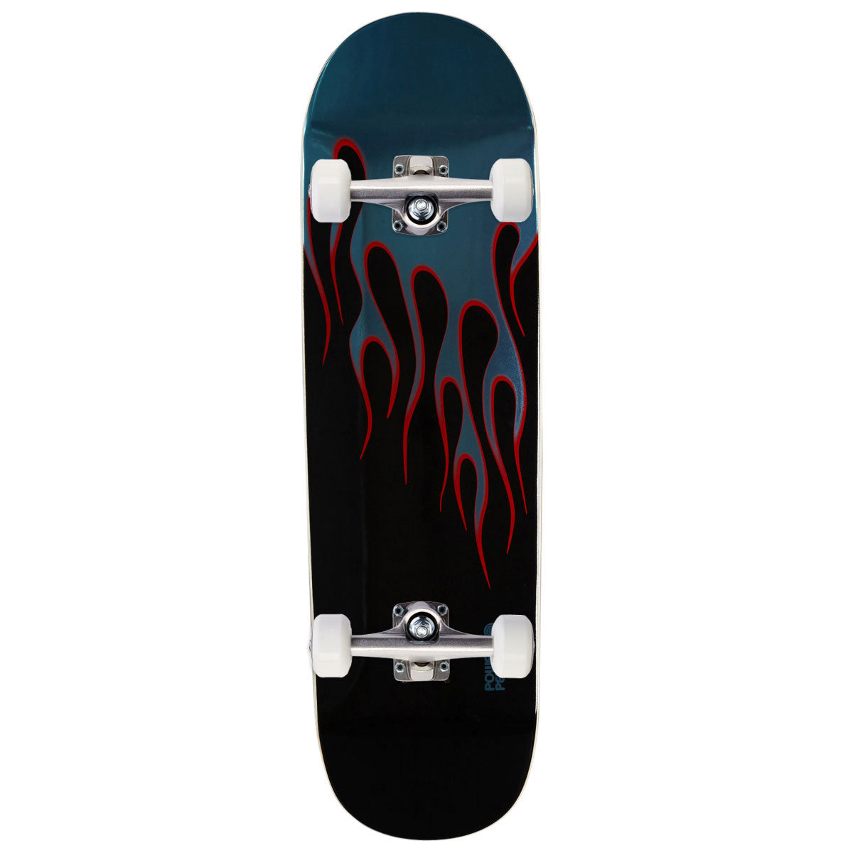 Powell-Peralta Nitro Hot Rod Flames OG 24 Skateboard Complete - Black/Light Blue Foil - 9.375
