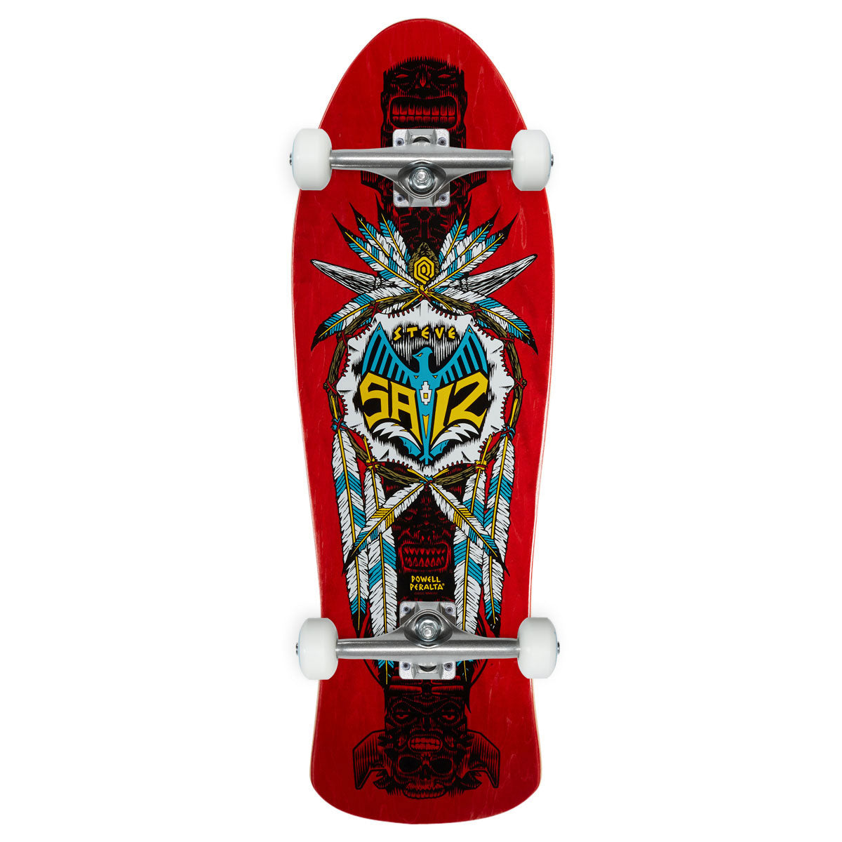 Powell-Peralta Steve Saiz Totem 07 Skateboard Complete - Red Veneer - 10.00