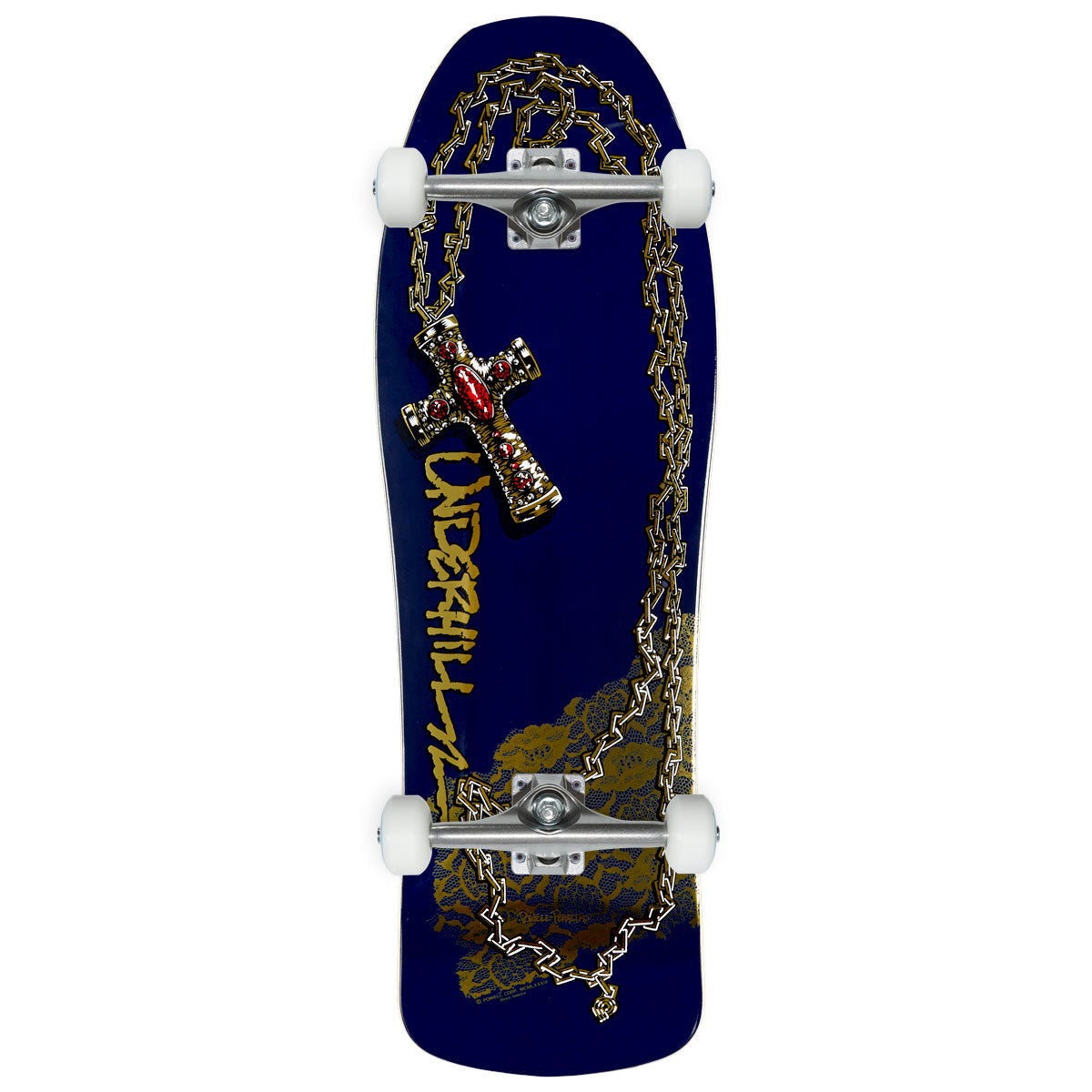 Powell-Peralta Ray Underhill OG Cross 04 Skateboard Complete - Navy/Gold Foil - 10.00