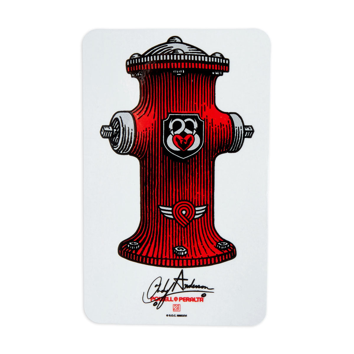 Powell-Peralta Andy Anderson Hydrant Sticker image 1