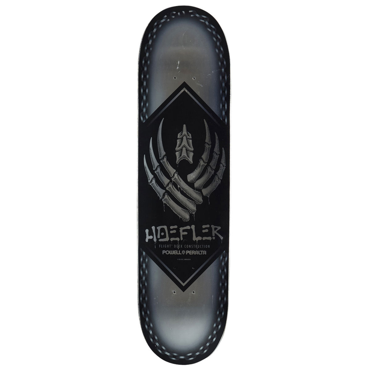 Powell-Peralta Flight Kelvin Hoefler Chains Skateboard Deck - Silver Foil - 8.00