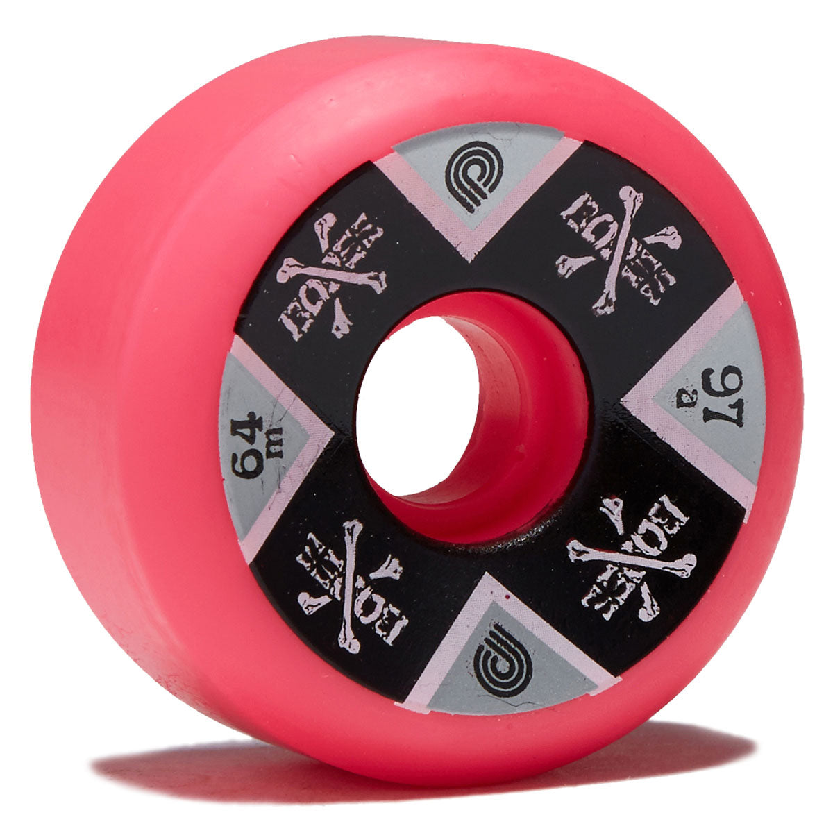 Powell-Peralta OG Cross Bones 97a Skateboard Wheels - Pink - 64mm image 1